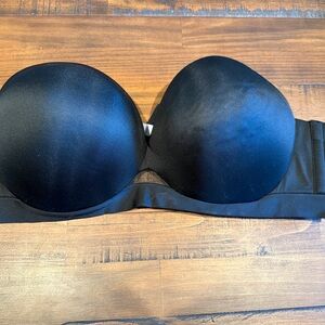 Black Strapless Bra